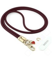 Guess Silicone Crossbody Strap Heart - burgundy 3666339687731 GUUCBLSSMCU