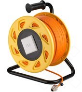 goobay RJ45 Mobile Netzwerk Kabeltrommel 50m - orange 4040849589348