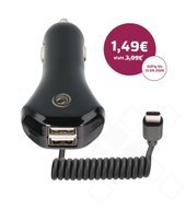 anco Autoladegerät mit USB-C und 2x Hochleistungs USB-A Ports 6A - black