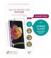 CUT & USE powered by anco Hybrid Glass Anti Spy Matt DRY 7,0 Zoll Rohlinge - 10+1 Stück für SHARK-Modell 4051805938469