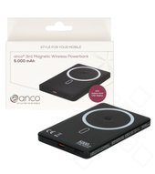 anco 3in1 Magnetic Wireless Powerbank 5.000 mAh - black