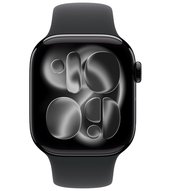 Apple Watch 11 AL 42 mm diamantschwarz Sport (MEQU4ZR/A) M/L - schwarz
