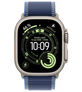 Apple Watch Ultra 3 49 mm 5G Titan Natur Trail Loop (MEWU4QF/A) M/L - blau hellb