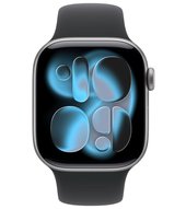 Apple Watch 11 AL 5G 42 mm space grau Sport (MF8A4ZR/A) S/M - schwarz