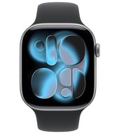 Apple Watch 11 AL 5G 46 mm space grau Sport (MFC94ZR/A) S/M - schwarz
