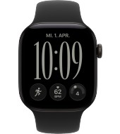 Apple Watch 12 AL 42 mm schwarz Sport (MJEC4ZR/A) M/L - schwarz