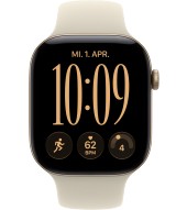 Apple Watch 12 AL 46 mm lichtgold Sport (MJEP4ZR/A) M/L - sand
