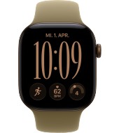 Apple Watch 12 AL 5G 42 mm dunkelbronze Sport (MJG44ZR/A) S/M - oliv