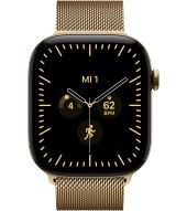 Apple Watch 12 46 mm 5G titan brilliantgold Milanaise Loop S/M - brilliantgold